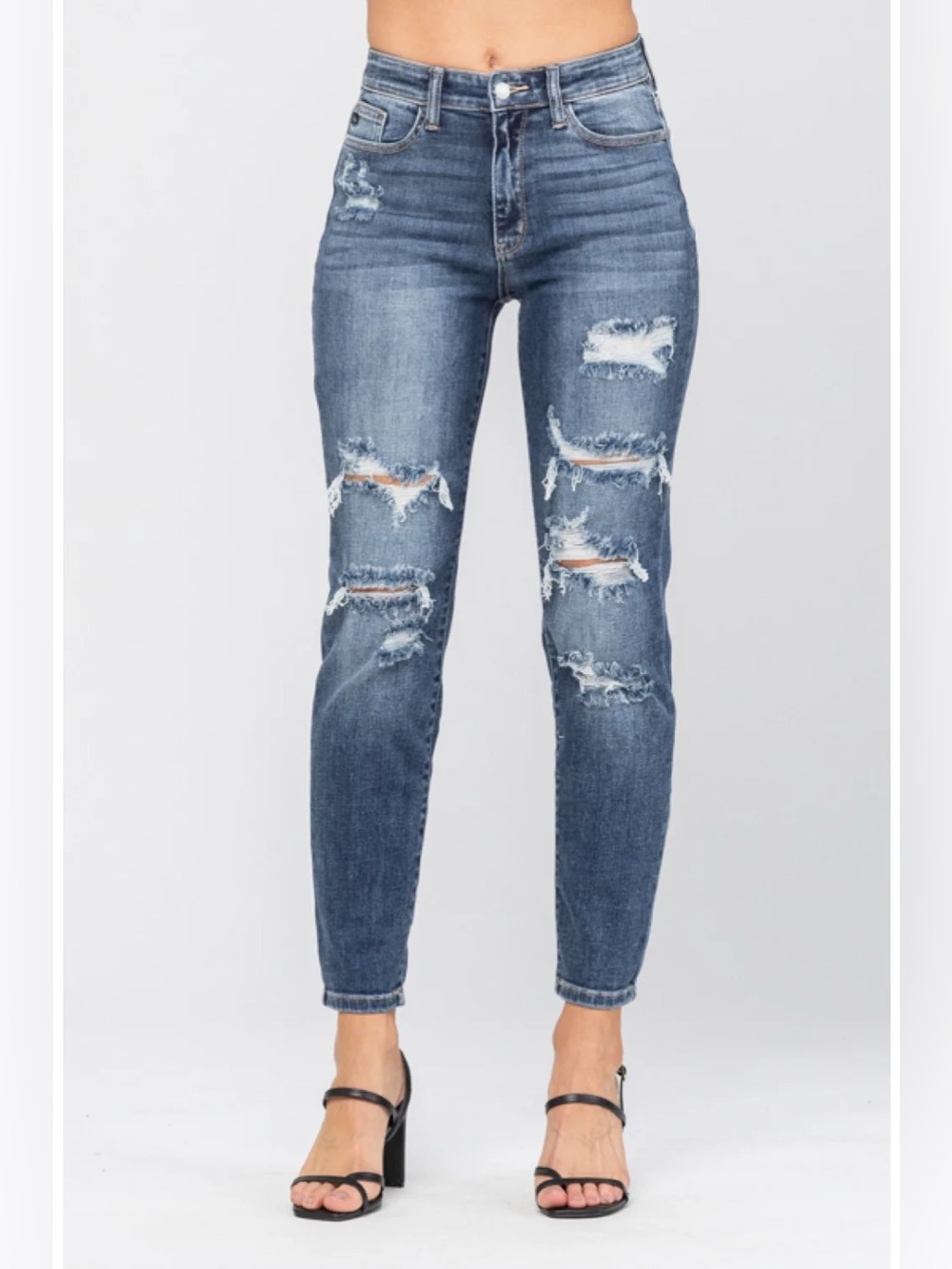 Judy Blue Not Your Boyfriend’s Denim Distressed Jeans Size 7/28 💙